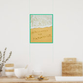 16x20 Paradise Beach Wall Art Poster (Küche)