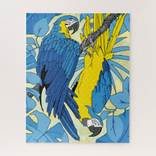 16x20 Parrot Puzzle für Colorblinde