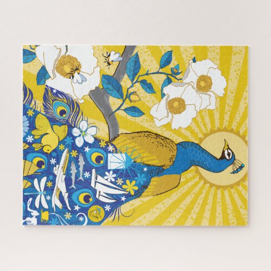 16x20 Pfauenpuzzle für Colorblinde Puzzle (Horizontal)