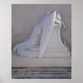 16x20 Plakat niemals allein abwischen (Seitenansic