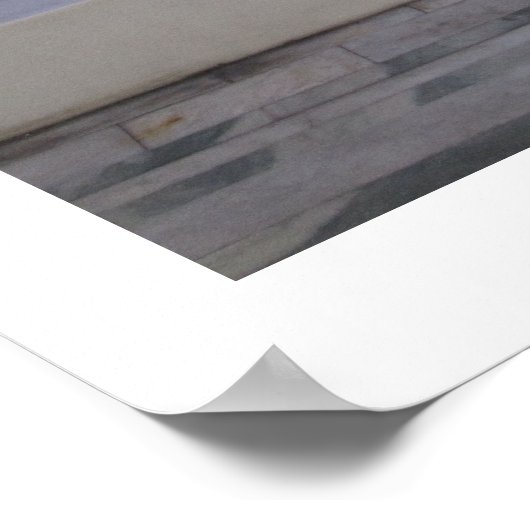 16x20 Plakat niemals allein abwischen (Seitenansic (Ecke)