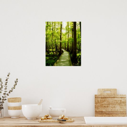 16x20 Plakat - Waldweg (Küche)