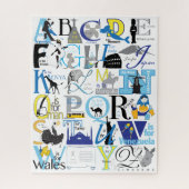 16x20 Reisen Alphabet Puzzle für Colorblinde (Vertikal)