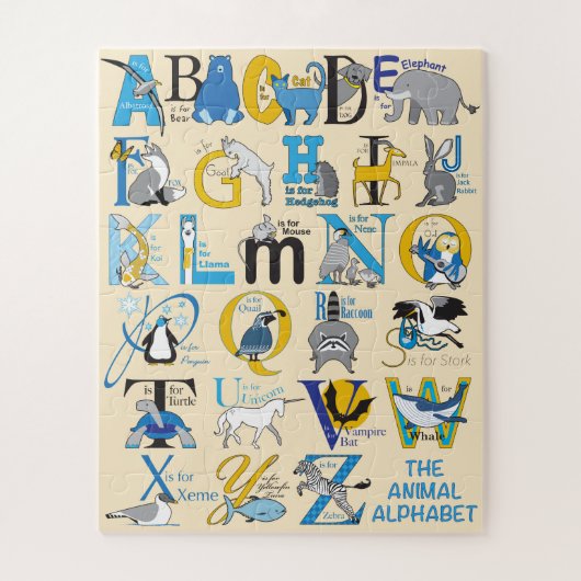 16x20 Tierpuzzle für Colorblind-Kinder Puzzle (Vertikal)