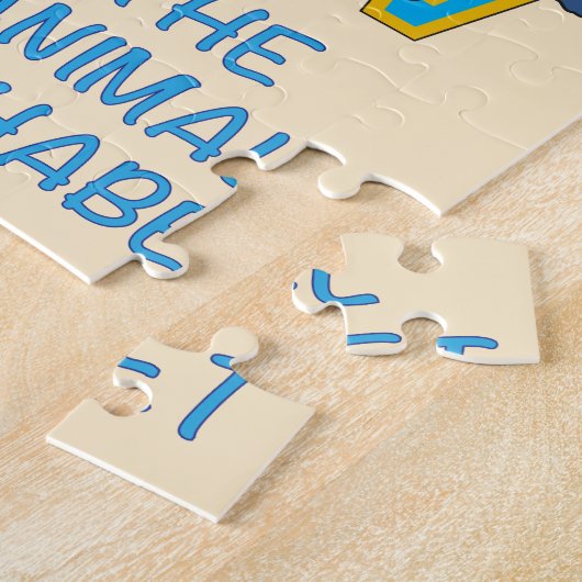 16x20 Tierpuzzle für Colorblind-Kinder Puzzle (Seite)