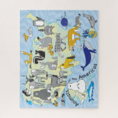 16x20 US-Tierpuzzle für Farbblindler Puzzle (Vertikal)