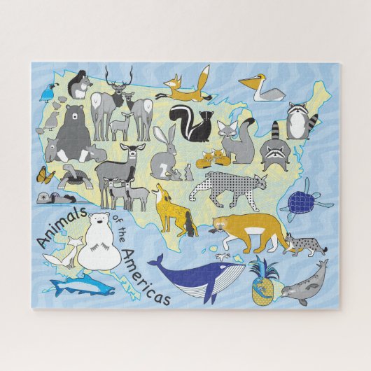 16x20 US-Tierpuzzle für Farbblindler Puzzle (Horizontal)