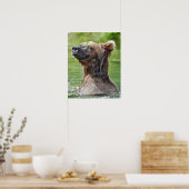 16x20 Value Poster Paper (Matte) mit Grizzlybär (Küche)