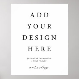 16x20" Vertikal/Portrait-Poster-Zeichen Poster