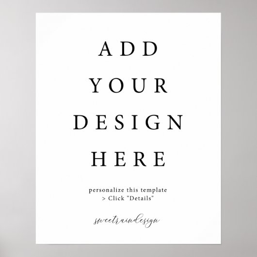 16x20" Vertikal/Portrait-Poster-Zeichen Poster (Vorne)