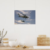 16x24 Druck von Militärhubschraubern Poster (Küche)