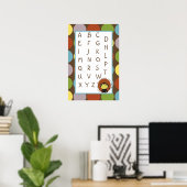 16x24 Kinderzimmer Art ABC Chart Jungle Tales Safa Poster (Heimbüro)