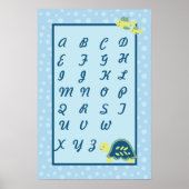 16x24 Kinderzimmer Art ABC Seekarte Schildkrötenme Poster (Vorne)