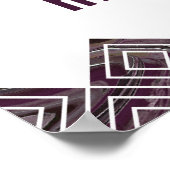 16x24 Lila Marmorkunst Semi Glanz Poster (Ecke)