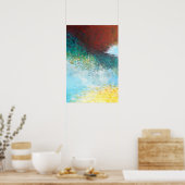 16x24 Triptychon Teil 1 Abstrakte Malerei Kunstdru Poster (Küche)