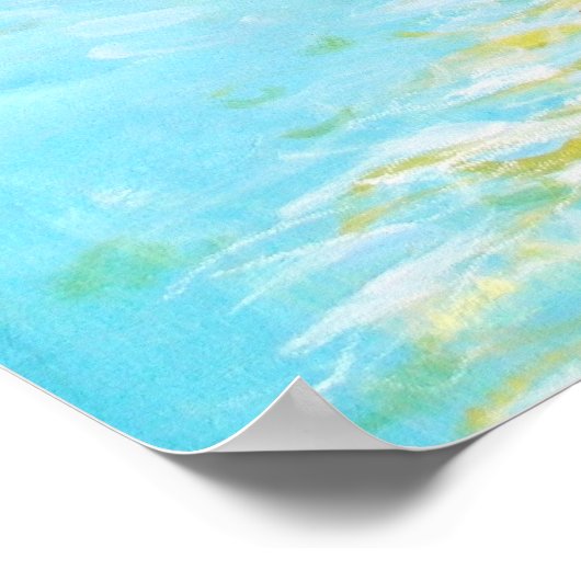 16x24 Triptychon Teil 1 Abstrakte Malerei Kunstdru Poster (Ecke)