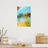 16x24 Triptychon Teil 2 Abstrakte Malerei Art Prin Poster (Küche)