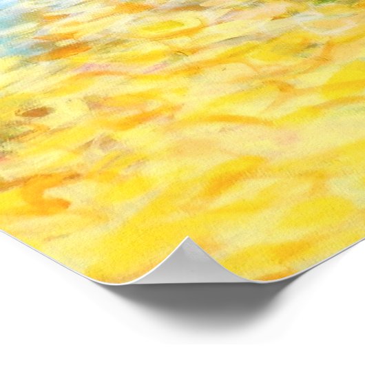 16x24 Triptychon Teil 2 Abstrakte Malerei Art Prin Poster (Ecke)