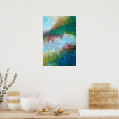 16x24 Triptychon Teil 3 Abstrakte Malerei Kunstdru Poster (Küche)