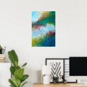 16x24 Triptychon Teil 3 Abstrakte Malerei Kunstdru Poster (Heimbüro)