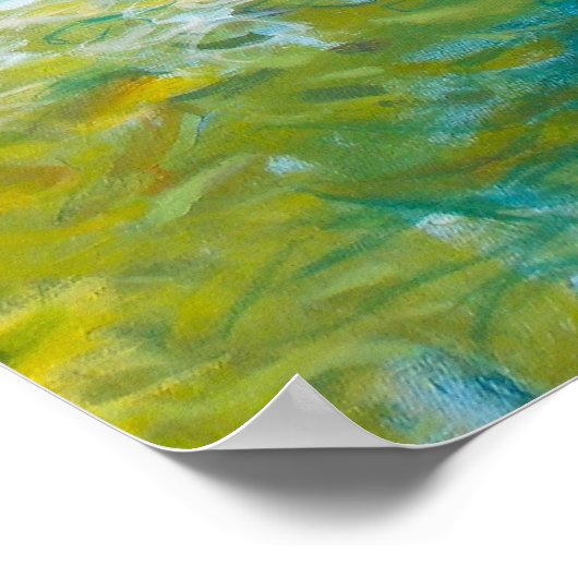 16x24 Triptychon Teil 3 Abstrakte Malerei Kunstdru Poster (Ecke)