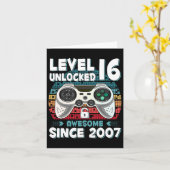 16yr Bday Son Boy Funny Gamer 16. 16. Karte (Gelbe Blume)