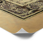 1700 AD OLD WORLD MAP Poster (Ecke)