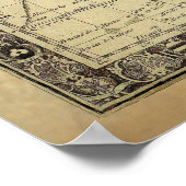 1700 AD OLD WORLD MAP Poster (Ecke)