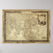 1700 AD OLD WORLD MAP Poster (Vorne)