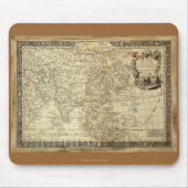 1700 ANTIQUE World MAP Mousepad (Vorne)
