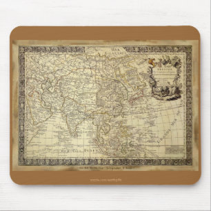 1700 ANTIQUE World MAP Mousepad