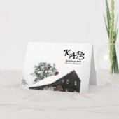 1700 Saltbox-Notecard Karte (Rückseite)