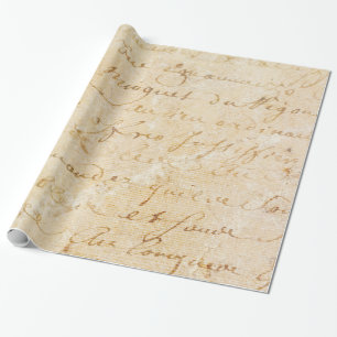 1700er Jahre Vintage Französisch Antik Schrift Hin Geschenkpapier