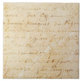 1700s Vintager französischer antiker Fliese (Vorderseite)