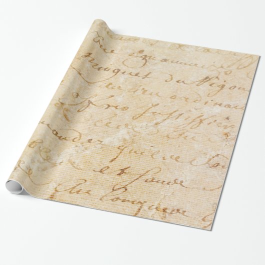 1700s Vintager französischer antiker Geschenkpapier (Ungerollt)