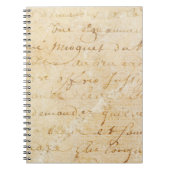 1700s Vintager französischer antiker Notizblock (Vorderseite)