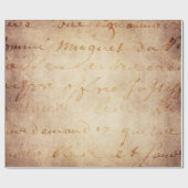 1700s Vintages französisches mit Buchstaben Geschenkpapier (Flach)