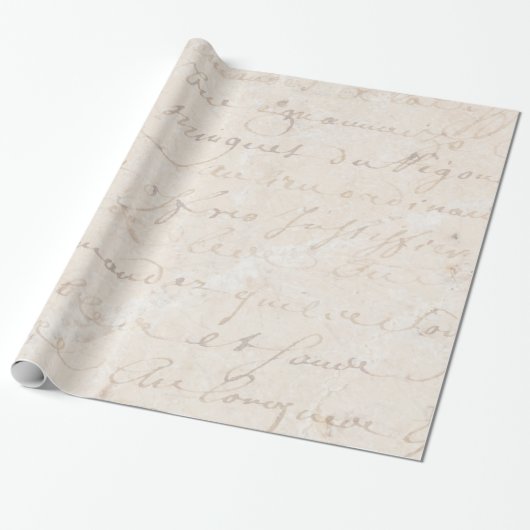 1700s Vintages französisches Retro Geschenkpapier (Ungerollt)