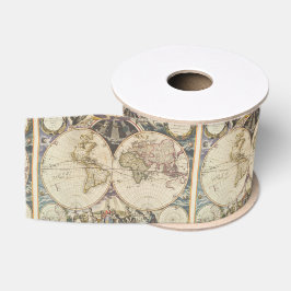 1702 eine neue Karte der Welt Ripsband