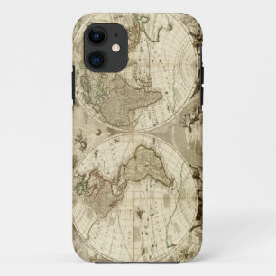 1708 Weltkarte von Jean Baptiste Nolin Case-Mate iPhone Hülle