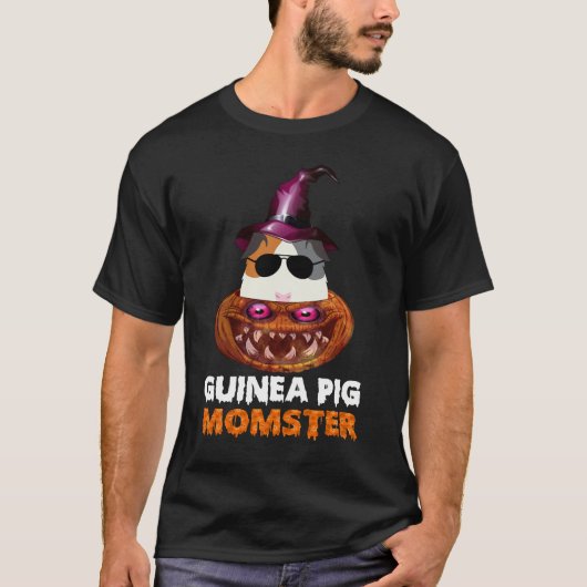 170 Guinea Pig Momster Pumpkin Monster Funny Hallo T-Shirt (Vorderseite)