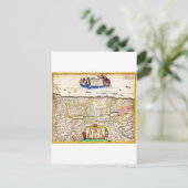 1720 Funck Map von Israel Palästina Heiliges Land Postkarte (Stehend Vorderseite)