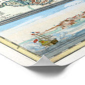 1720 Malta Map Poster (Ecke)