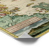 1720 Seekarte des Kaspischen Meeres Poster (Ecke)