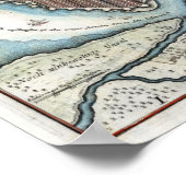 1720 St. Petersburg Karte Poster (Ecke)