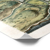 1725 Malta Map Poster (Ecke)