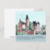 1729 A. de Haen Dutch Kasteel WESTERVELT Card (Vorne/Hinten)