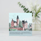 1729 A. de Haen Dutch Kasteel WESTERVELT Card (Stehend Vorderseite)