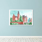 1729 A. de Haen Dutch Kasteel WESTERVELT Leinwanddruck (Insitu (Holzboden))