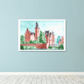 1729 A. de Haen Dutch Kasteel WESTERVELT  Leinwanddruck (Insitu (Holzboden))